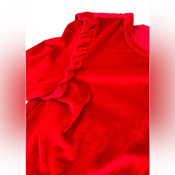 BCBG Girls' Red Velvet 2 Piece outfit Leggings Velvet Set Outfit Pick Size - Picture 7 of 13